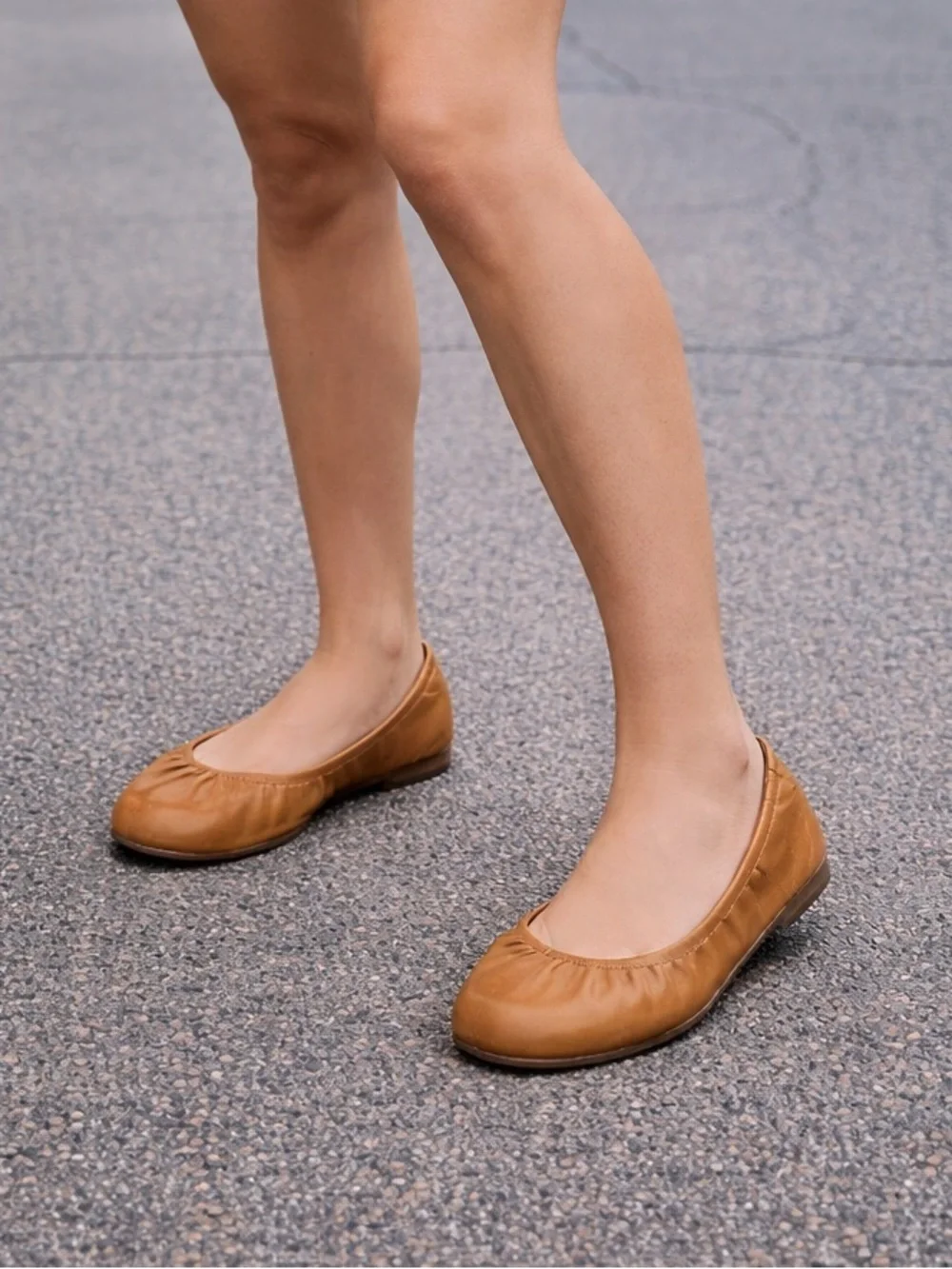 J. Crew Cognac Ballet Flats - Picture 1 of 3